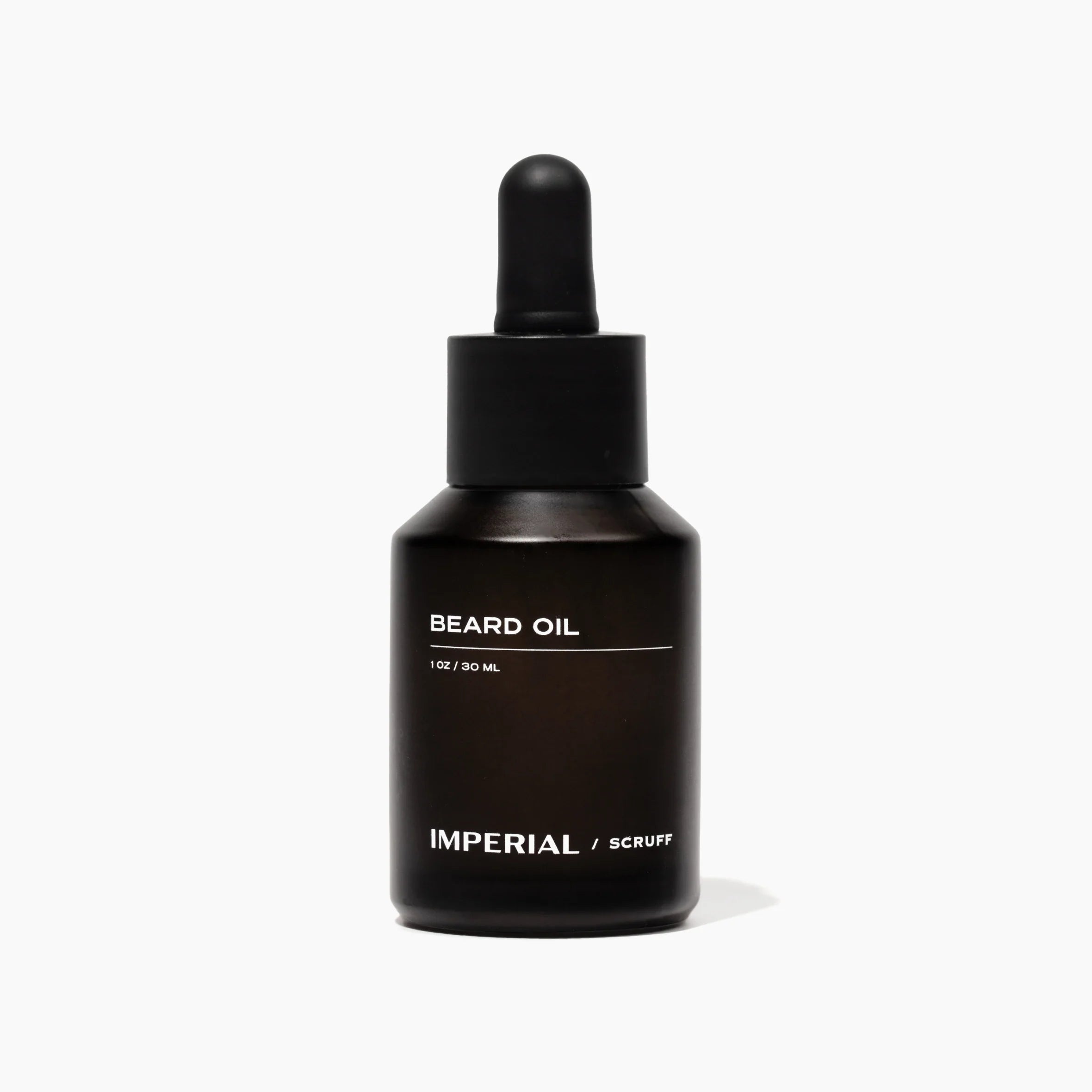 Imperial Scruff beard oil bottle with organic nourishing oils for softer facial hair