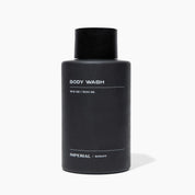 Black body wash bottle with 'Imperial Scruff' branding on a white background