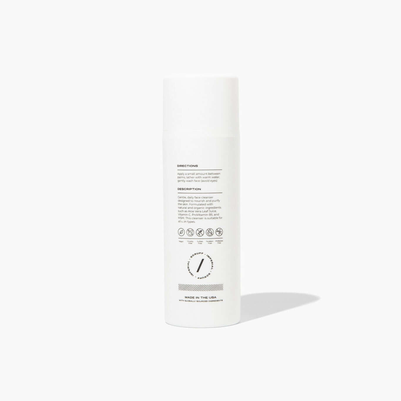 Imperial Scruff Peptide Moisturizer label