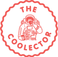 Logo of 'The Coolector' with an astronaut illustration on a white background